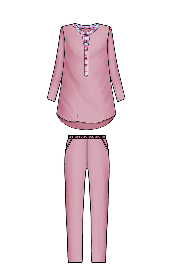 PIGIAMA DONNA IN CALDO COTONE "GNOCCHI"